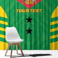 Custom Sao Tome and Principe Football Window Curtain Go Champions - Green Ver - Wonder Print Shop