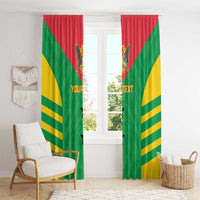 Custom Sao Tome and Principe Football Window Curtain Go Champions - Green Ver - Wonder Print Shop