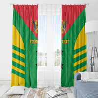 Custom Sao Tome and Principe Football Window Curtain Go Champions - Green Ver - Wonder Print Shop