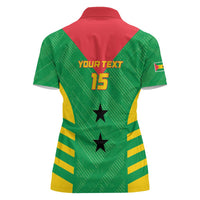 Custom Sao Tome and Principe Football Women Polo Shirt Go Champions - Green Ver - Wonder Print Shop
