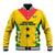 Custom Sao Tome and Principe Football Baseball Jacket Go Champions - Yellow Ver - Wonder Print Shop