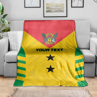 Custom Sao Tome and Principe Football Blanket Go Champions - Yellow Ver