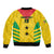 Custom Sao Tome and Principe Football Bomber Jacket Go Champions - Yellow Ver - Wonder Print Shop