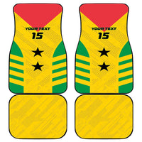 Custom Sao Tome and Principe Football Car Mats Go Champions - Yellow Ver - Wonder Print Shop