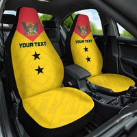 Custom Sao Tome and Principe Football Car Seat Cover Go Champions - Yellow Ver - Wonder Print Shop