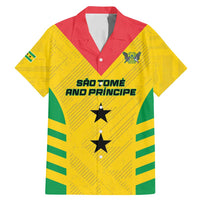 Custom Sao Tome and Principe Football Family Matching Mermaid Dress and Hawaiian Shirt Go Champions - Yellow Ver - Wonder Print Shop