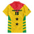 Custom Sao Tome and Principe Football Family Matching Off The Shoulder Long Sleeve Dress and Hawaiian Shirt Go Champions - Yellow Ver