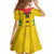 Custom Sao Tome and Principe Football Family Matching Off Shoulder Maxi Dress and Hawaiian Shirt Go Champions - Yellow Ver - Wonder Print Shop
