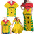 Custom Sao Tome and Principe Football Family Matching Off Shoulder Maxi Dress and Hawaiian Shirt Go Champions - Yellow Ver - Wonder Print Shop