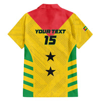 Custom Sao Tome and Principe Football Family Matching Short Sleeve Bodycon Dress and Hawaiian Shirt Go Champions - Yellow Ver - Wonder Print Shop