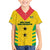 Custom Sao Tome and Principe Football Family Matching Short Sleeve Bodycon Dress and Hawaiian Shirt Go Champions - Yellow Ver - Wonder Print Shop
