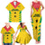 Custom Sao Tome and Principe Football Family Matching Tank Maxi Dress and Hawaiian Shirt Go Champions - Yellow Ver - Wonder Print Shop