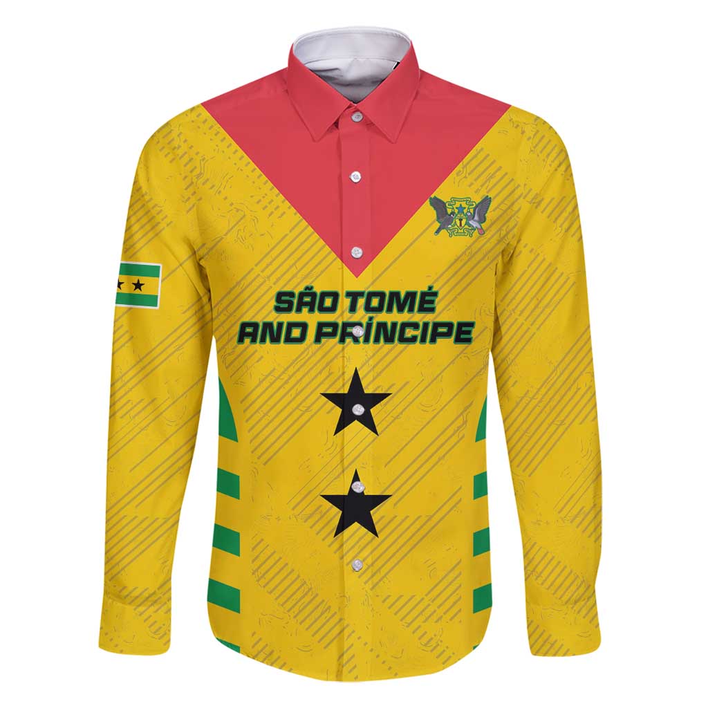 Custom Sao Tome and Principe Football Family Matching Tank Maxi Dress and Hawaiian Shirt Go Champions - Yellow Ver - Wonder Print Shop