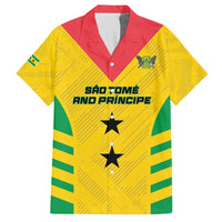 Custom Sao Tome and Principe Football Hawaiian Shirt Go Champions - Yellow Ver - Wonder Print Shop