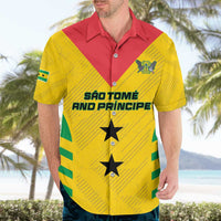 Custom Sao Tome and Principe Football Hawaiian Shirt Go Champions - Yellow Ver - Wonder Print Shop