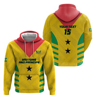 Custom Sao Tome and Principe Football Hoodie Go Champions - Yellow Ver - Wonder Print Shop