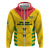 Custom Sao Tome and Principe Football Hoodie Go Champions - Yellow Ver - Wonder Print Shop