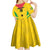 Custom Sao Tome and Principe Football Kid Short Sleeve Dress Go Champions - Yellow Ver - Wonder Print Shop
