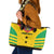 Custom Sao Tome and Principe Football Leather Tote Bag Go Champions - Yellow Ver