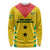 Custom Sao Tome and Principe Football Long Sleeve Shirt Go Champions - Yellow Ver - Wonder Print Shop