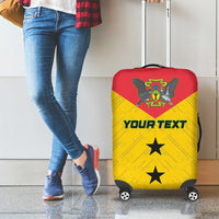 Custom Sao Tome and Principe Football Luggage Cover Go Champions - Yellow Ver - Wonder Print Shop