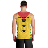 Custom Sao Tome and Principe Football Men Tank Top Go Champions - Yellow Ver - Wonder Print Shop