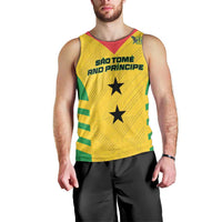 Custom Sao Tome and Principe Football Men Tank Top Go Champions - Yellow Ver - Wonder Print Shop
