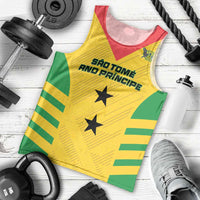 Custom Sao Tome and Principe Football Men Tank Top Go Champions - Yellow Ver - Wonder Print Shop