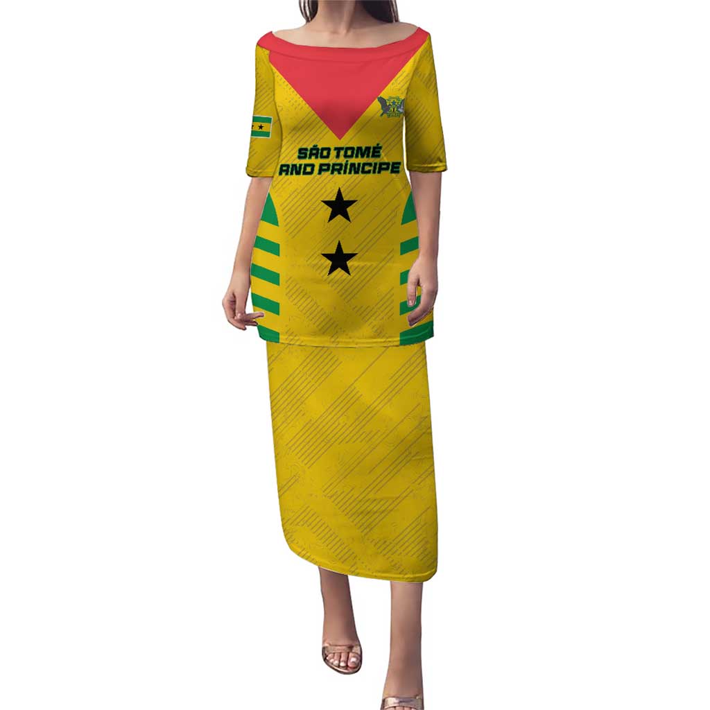 Custom Sao Tome and Principe Football Puletasi Go Champions - Yellow Ver - Wonder Print Shop