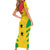 Custom Sao Tome and Principe Football Short Sleeve Bodycon Dress Go Champions - Yellow Ver - Wonder Print Shop
