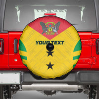 Custom Sao Tome and Principe Football Spare Tire Cover Go Champions - Yellow Ver - Wonder Print Shop