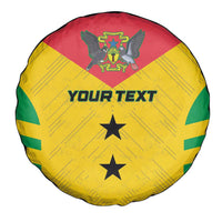 Custom Sao Tome and Principe Football Spare Tire Cover Go Champions - Yellow Ver - Wonder Print Shop