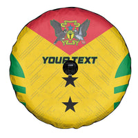 Custom Sao Tome and Principe Football Spare Tire Cover Go Champions - Yellow Ver - Wonder Print Shop