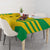 Custom Sao Tome and Principe Football Tablecloth Go Champions - Yellow Ver - Wonder Print Shop