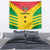 Custom Sao Tome and Principe Football Tapestry Go Champions - Yellow Ver - Wonder Print Shop