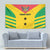 Custom Sao Tome and Principe Football Tapestry Go Champions - Yellow Ver - Wonder Print Shop