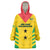 Custom Sao Tome and Principe Football Wearable Blanket Hoodie Go Champions - Yellow Ver - Wonder Print Shop