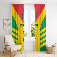 Custom Sao Tome and Principe Football Window Curtain Go Champions - Yellow Ver - Wonder Print Shop
