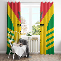 Custom Sao Tome and Principe Football Window Curtain Go Champions - Yellow Ver - Wonder Print Shop