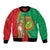 Personalised Mauritania Bomber Jacket African Wild Cat With Coat Of Arms - Wonder Print Shop