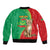Personalised Mauritania Bomber Jacket African Wild Cat With Coat Of Arms - Wonder Print Shop
