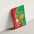 Personalised Mauritania Canvas Wall Art African Wild Cat With Coat Of Arms - Wonder Print Shop