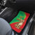 Personalised Mauritania Car Mats African Wild Cat With Coat Of Arms - Wonder Print Shop
