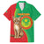 Personalised Mauritania Hawaiian Shirt African Wild Cat With Coat Of Arms - Wonder Print Shop