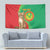 Personalised Mauritania Tapestry African Wild Cat With Coat Of Arms - Wonder Print Shop