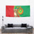 Personalised Mauritania Tapestry African Wild Cat With Coat Of Arms - Wonder Print Shop