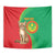 Personalised Mauritania Tapestry African Wild Cat With Coat Of Arms - Wonder Print Shop