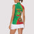 Personalised Mauritania Women Sleeveless Polo Shirt African Wild Cat With Coat Of Arms - Wonder Print Shop