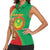 Personalised Mauritania Women Sleeveless Polo Shirt African Wild Cat With Coat Of Arms - Wonder Print Shop