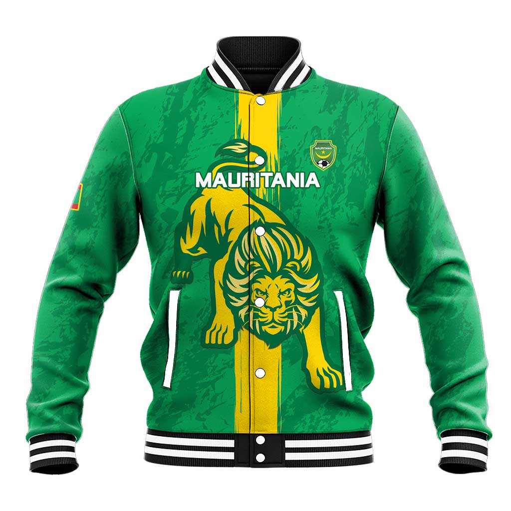Custom Mauritania Football Baseball Jacket Go Al-Murabitun - Wonder Print Shop